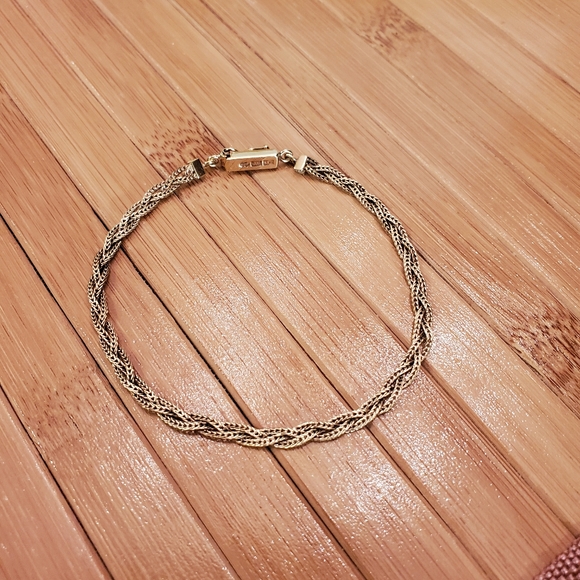 Vintage Italian 14k Gold Braided Bracelet - Picture 2 of 10